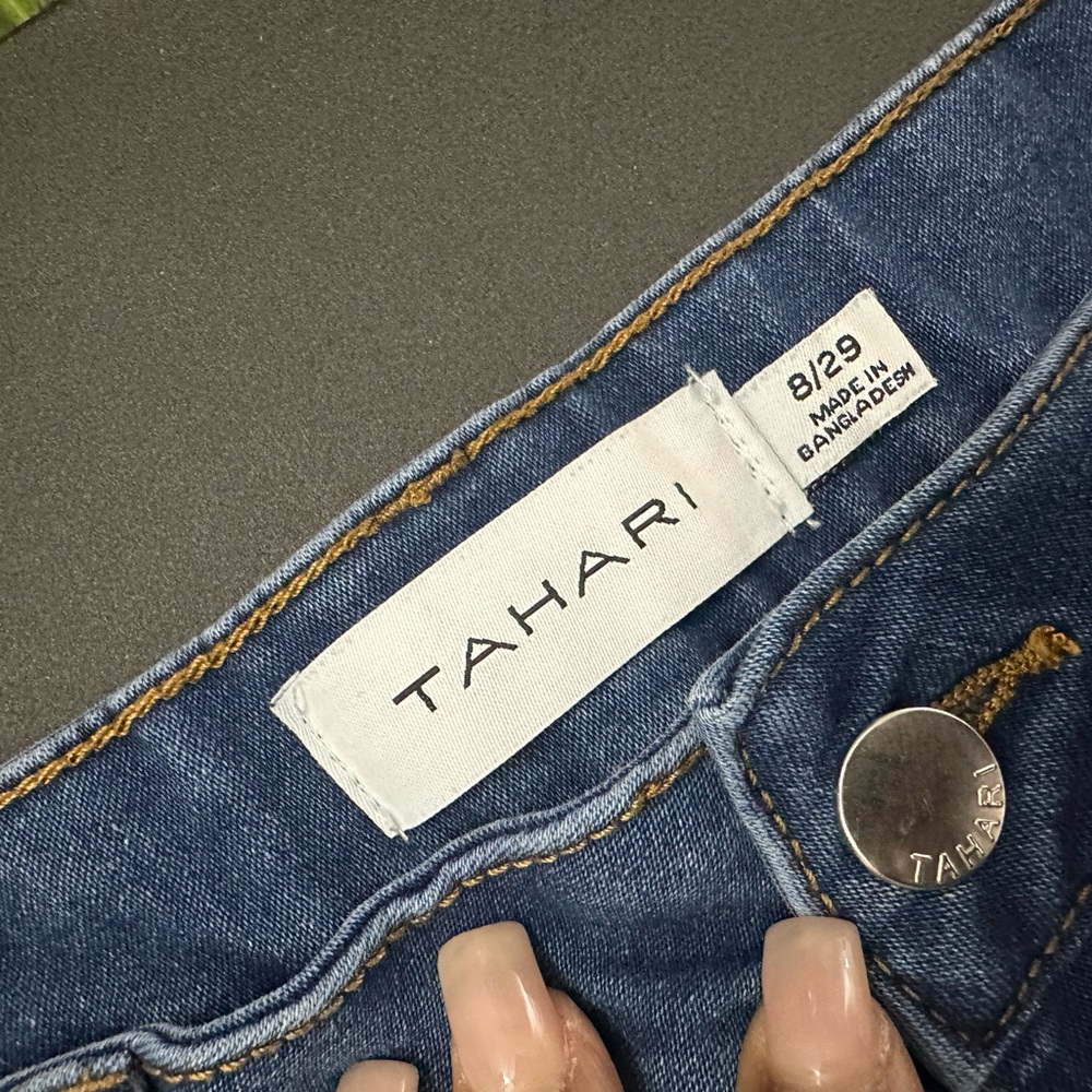 Blue Boot Leg Tahari Dark Blue Jeans - Picture 8 of 8